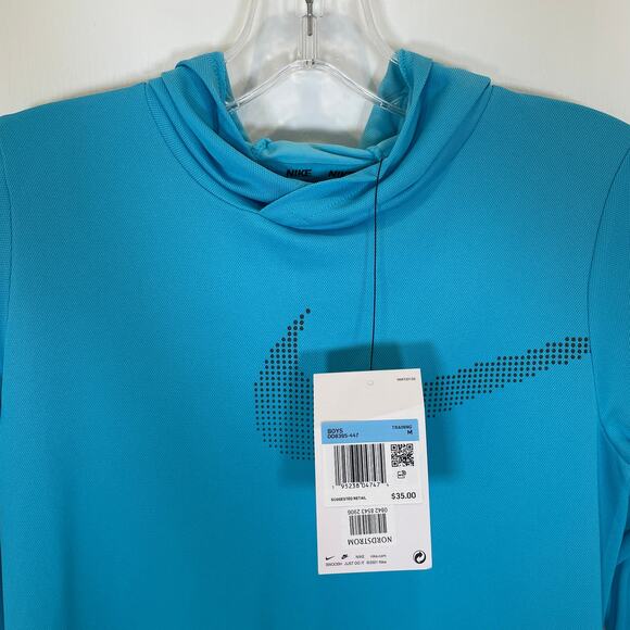 Nike Boys Hoodie Top Blue NWT M - Picture 3 of 5